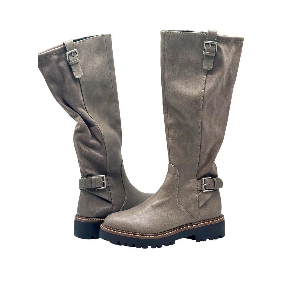 Nordstrom Rack Mara Toll Lug Sole Boot,  Granite Gray, Size 6, M